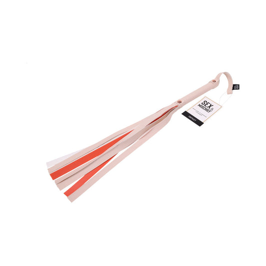 Sportsheets Peaches ''n CreaMe Stripe Flogger – Peach Color