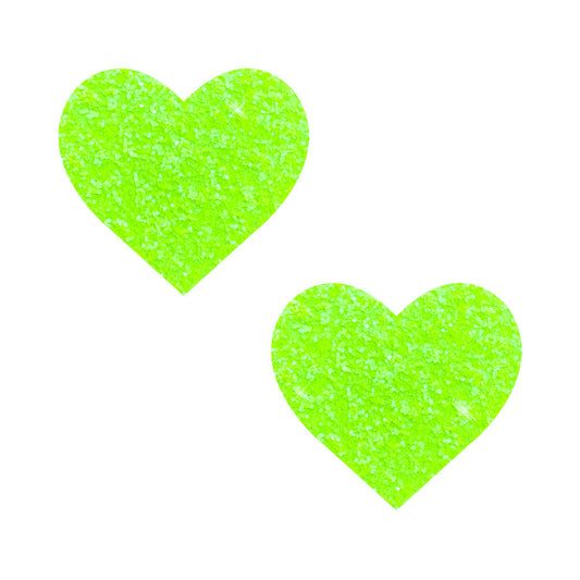 Neva Nude Super Sparkle Lemon Lime Blacklight Glitter Nipple Pasties – Green