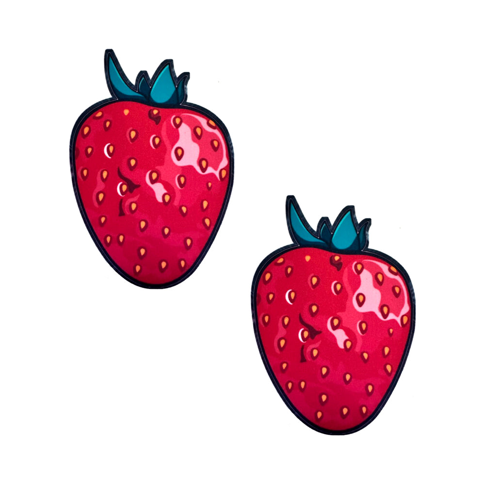 Neva Nude Sinfully Sweet Strawberry Edible Nipple Pasties – Red