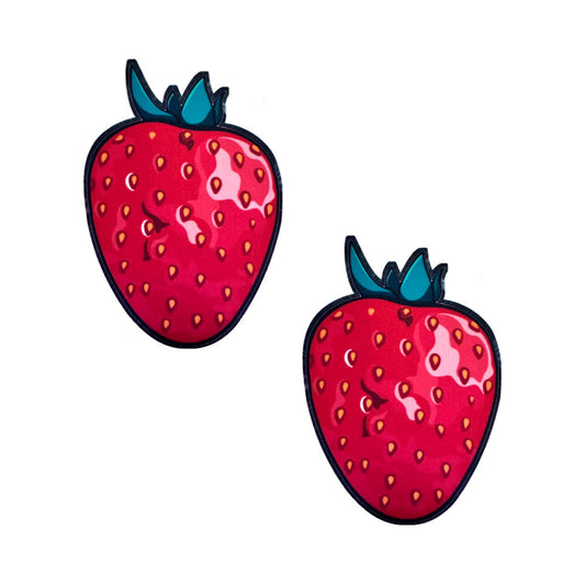 Neva Nude Sinfully Sweet Strawberry Edible Nipple Pasties – Red