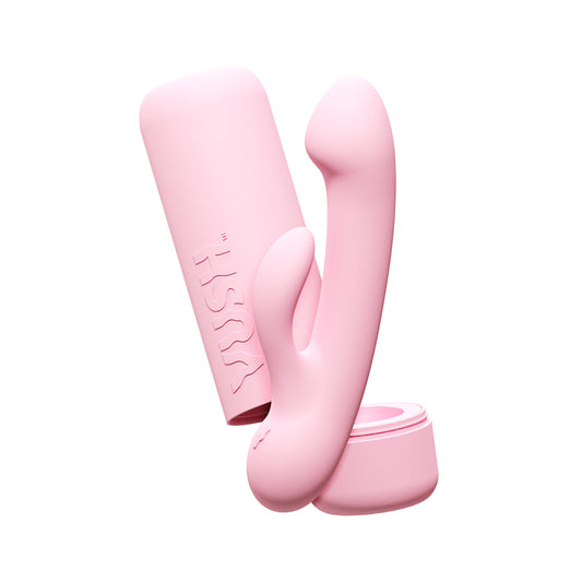 VUSH Glow Rabbit Vibrator - Dual Stimulation - Light Pink