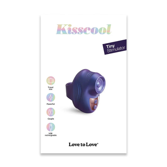 Love to Love Kisscool Midnight Indigo Tapping Technology Device – Blue