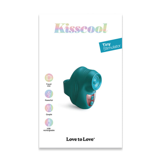 Love to Love Kisscool Teal Me – Finger Vibe with Tapping Technology