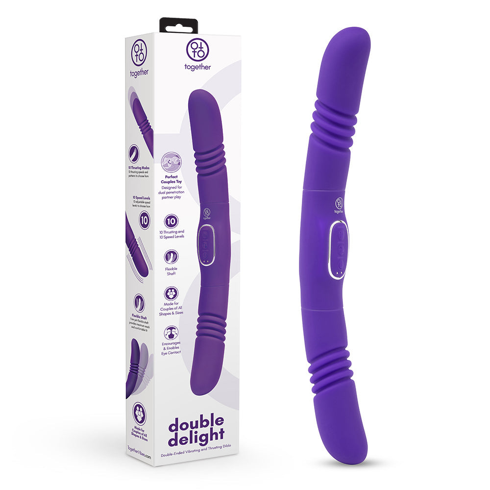 Together Couples Double Delight Vibrator – Purple