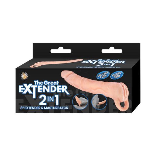 Nasstoys Great Extender 2-in-1 Extender & Masturbator – Vanilla