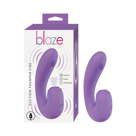 Nasstoys Blaze Suction Thumper Vibe – Lavender – Dual Stimulator with 10 Functions
