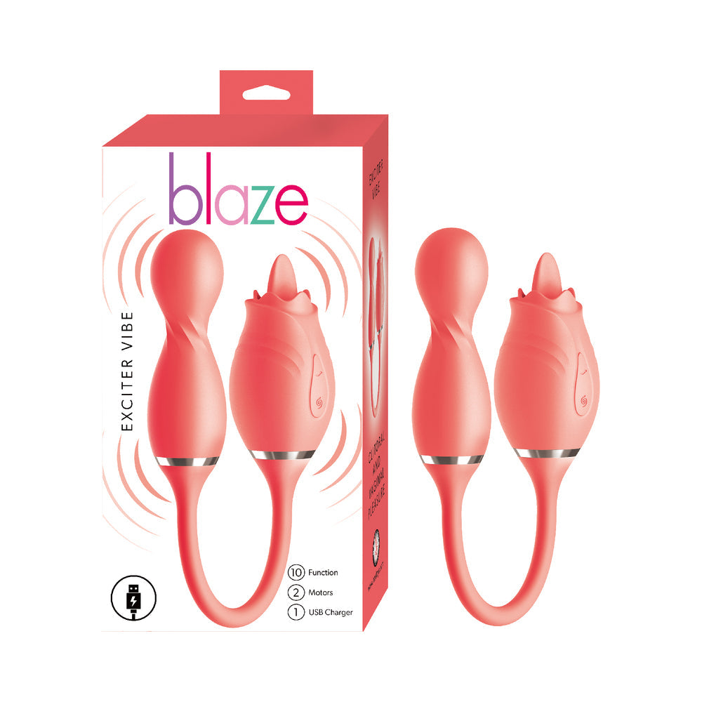Nasstoys Blaze Exciter Vibe Dual Stimulator – Coral