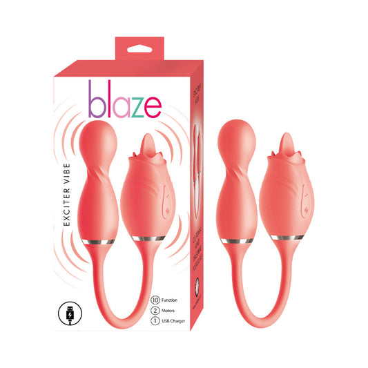 Nasstoys Blaze Exciter Vibe Dual Stimulator – Coral
