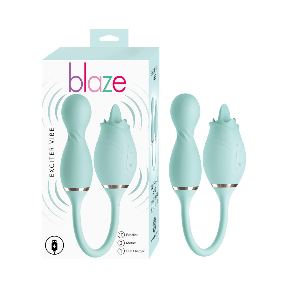 Nasstoys Blaze Exciter Vibe Dual Stimulator – Teal