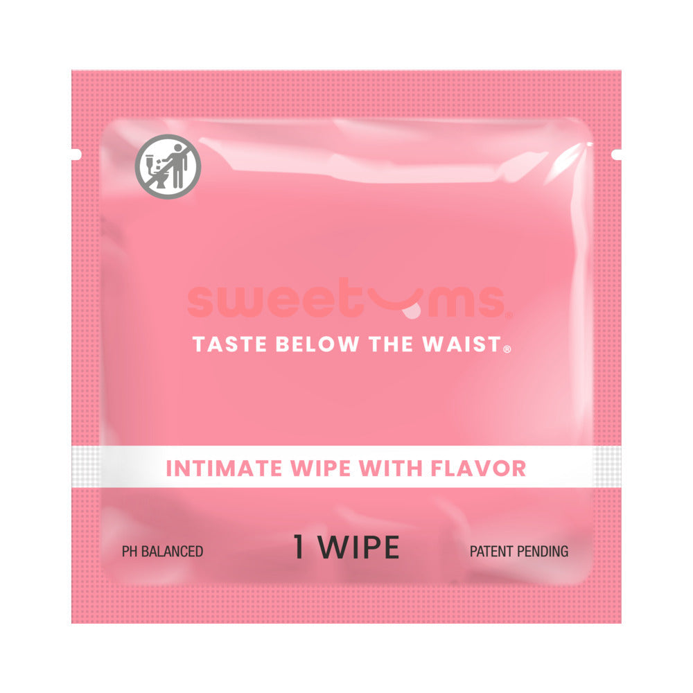 Sweetums Cherry Flavor Intimate Wipes – 10-Pack