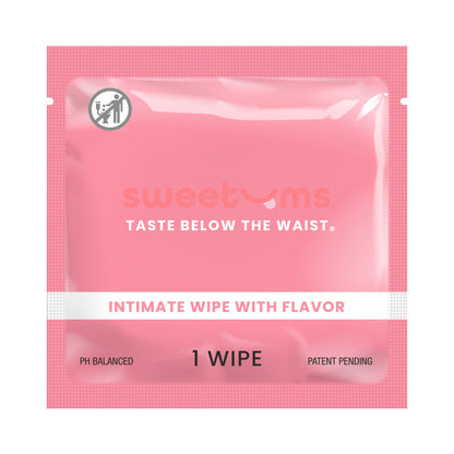 Sweetums Cherry Flavor Intimate Wipes – 10-Pack