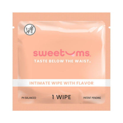 Sweetums Mango Flavored Intimate Wipes - 10-Pack, pH-Balanced