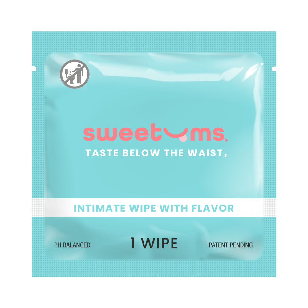 Sweetums Cinnamon Bun Flavor Intimate Wipes - 10-Pack