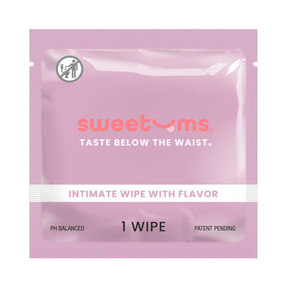Sweetums Grape Flavor Intimate Wipes – 10-Pack