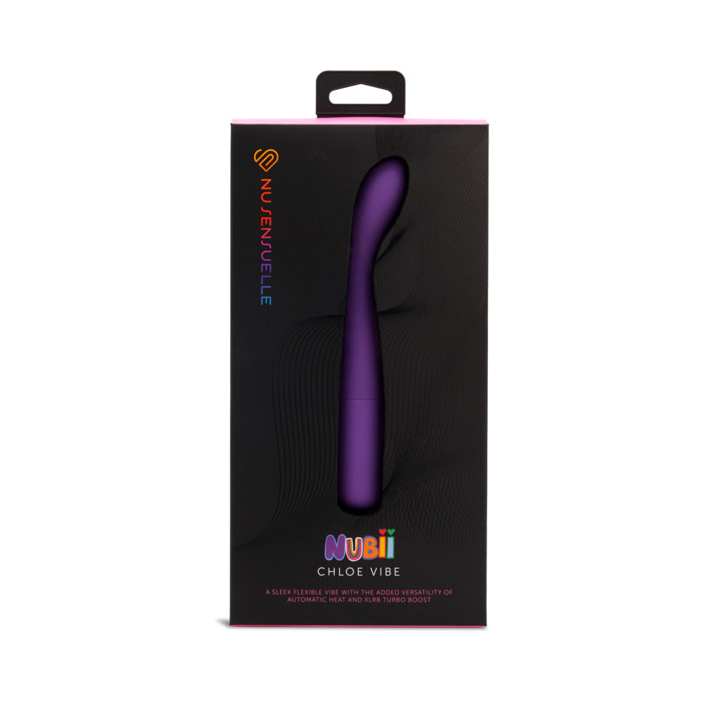 Nu Sensuelle Chloe Nubii Warming Slim G-Spot Vibrator with Turbo Boost - Purple