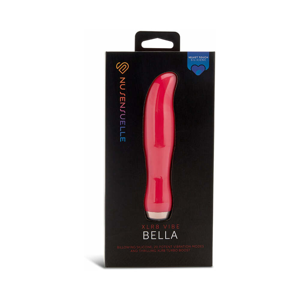 Nu Sensuelle Velvet Touch Bella Vibrator – Hot Pink – 20 Vibration Modes