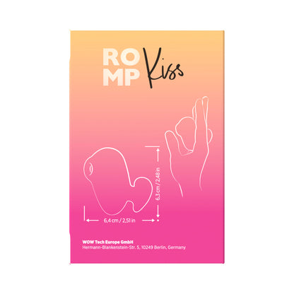 ROMP Kiss Clitoral Suction Toy with Pleasure Air Technology - Pink/Coral