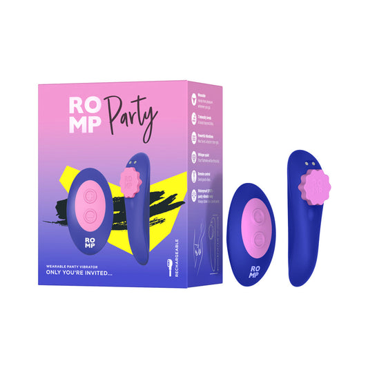 ROMP Party Purple Remote-Controlled Panty Vibrator