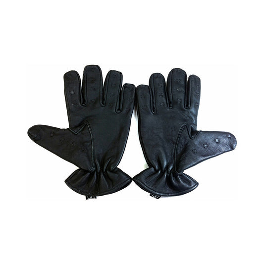Rouge Vampire Gloves Black XL - Genuine Leather with Prickly Metal Points