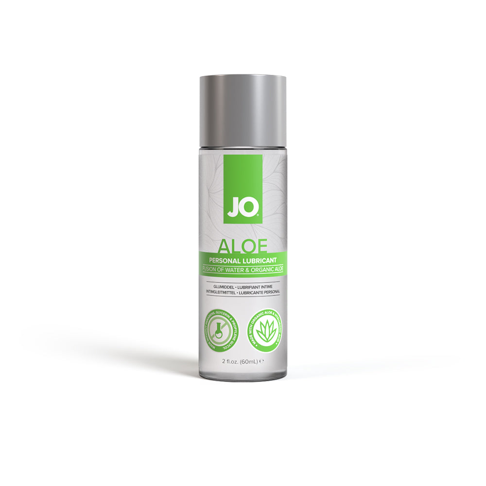JO Aloe Water-Based Lubricant Original 2 oz – Moisturizing Formula with Organic Aloe