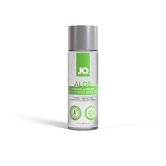 JO Aloe Water-Based Lubricant Original 2 oz – Moisturizing Formula with Organic Aloe
