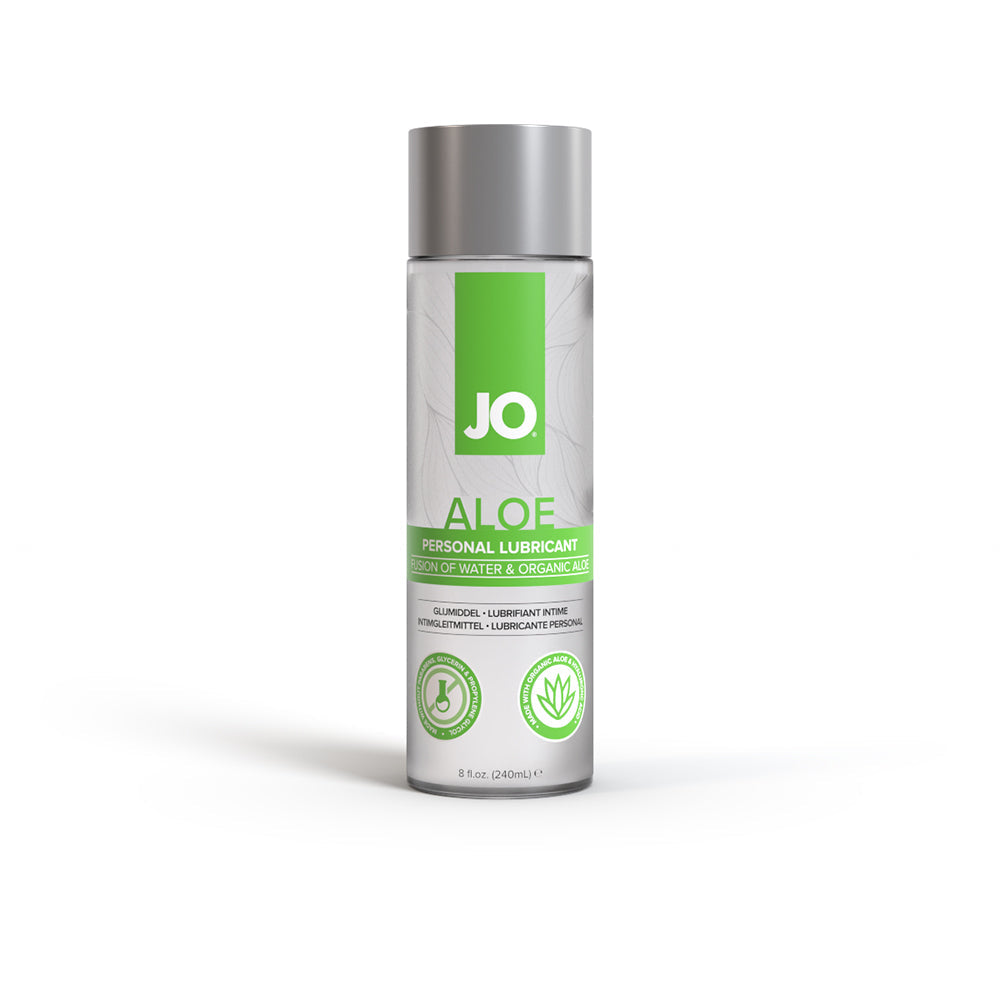 JO Aloe Water-Based Lubricant Original 8 oz – Moisturizing, pH Balanced, Aloe Infused