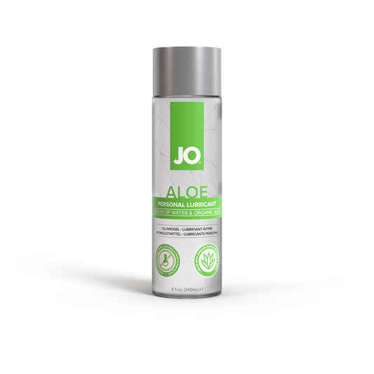 JO Aloe Water-Based Lubricant Original 8 oz – Moisturizing, pH Balanced, Aloe Infused