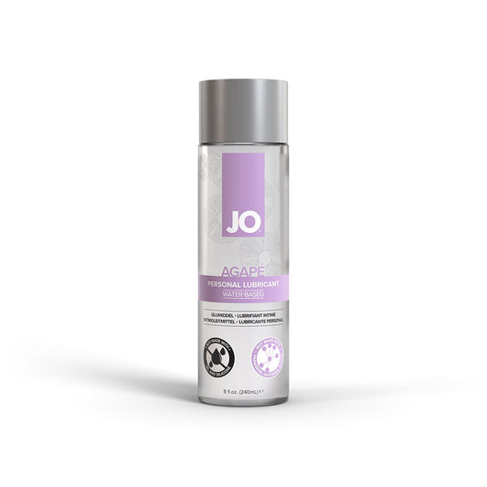 JO Agape Original Water-Based Lubricant 8 oz – pH Balanced, Glycerin-Free
