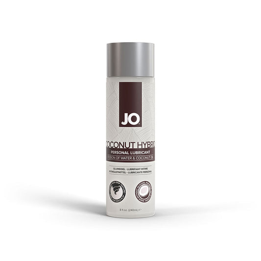JO Coconut Hybrid Original Lubricant 8 oz – Water-Based and Coconut Oil Formula