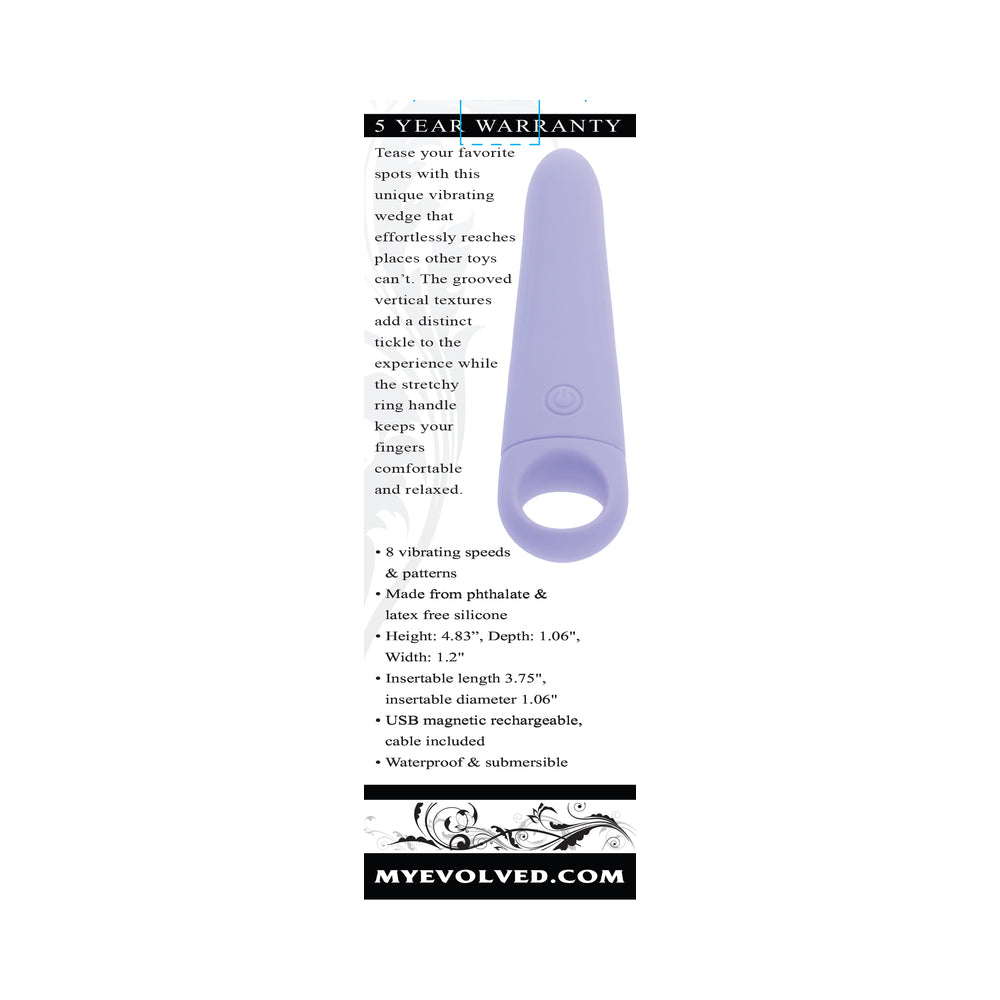Evolved Tart Teaser Rechargeable Vibrating Wedge – Purple