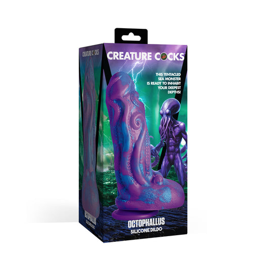 Creature Cocks Octophallus Silicone Dildo – Purple and Blue