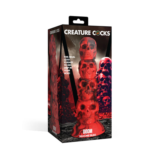 Creature Cocks Doom Silicone Dildo – Red – 9.4 Inches