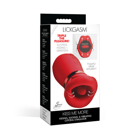 Lickgasm Kiss Me More Clitoral Stimulator – Red