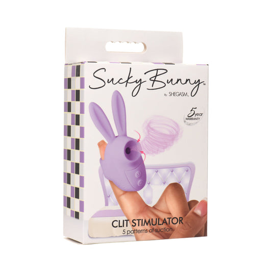 Shegasm Sucky Bunny Clit Stimulator – Purple – 3 Speeds, 5 Patterns