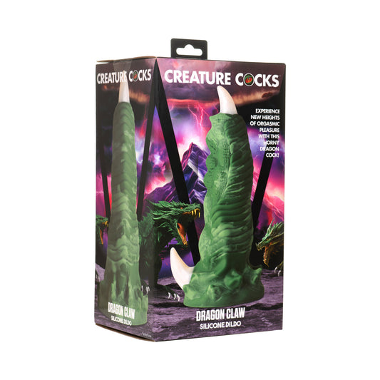 Creature Cocks Dragon Claw Silicone Dildo – Green – 9.5 Inches