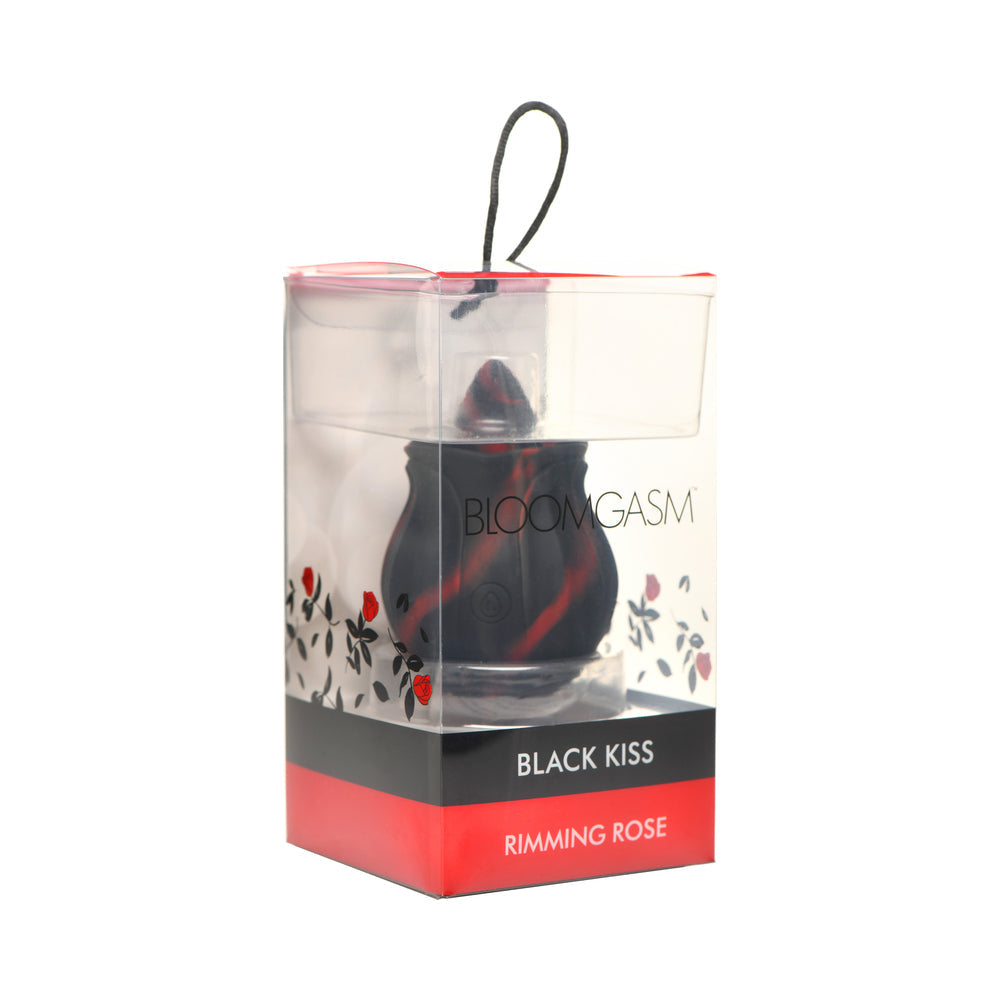 Bloomgasm Black Kiss Rimming Rose – Tongue Licking Toy – Black