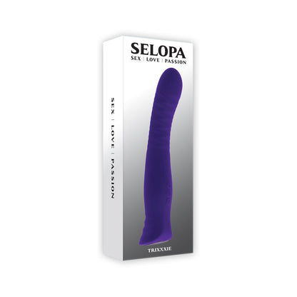 Selopa Trixxxie Rechargeable Vibrator – Purple – 7 Vibrating Speeds