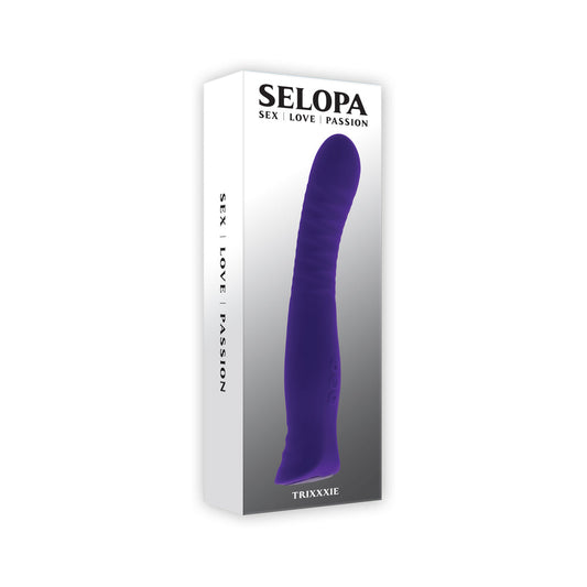 Selopa Trixxxie Rechargeable Vibrator – Purple – 7 Vibrating Speeds