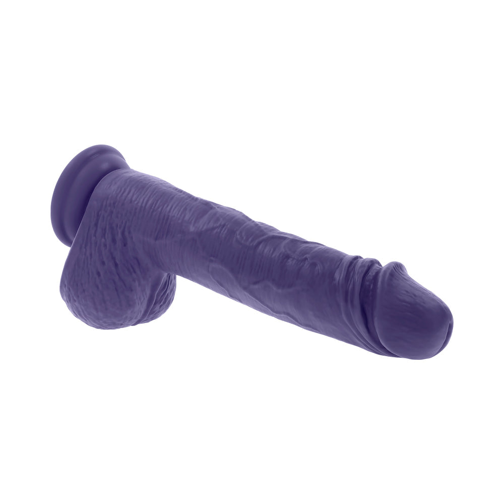 Evolved Pleasure Rider Rechargeable Dildo with Remote - Purple