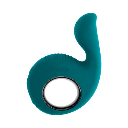 Evolved Thumbs Up Rechargeable Vibrator – Teal