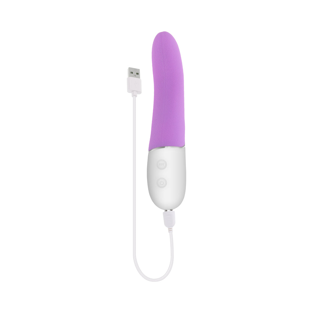 Evolved Slip of the Tongue Rechargeable Vibrator – Purple