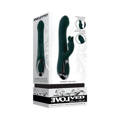 Evolved Rabbit Tap Tap Rechargeable Vibrating Dual Stimulator – Green