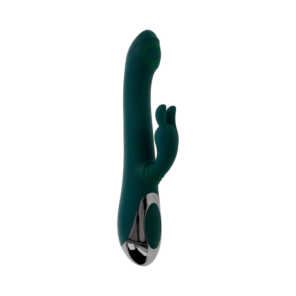 Evolved Rabbit Tap Tap Rechargeable Vibrating Dual Stimulator – Green