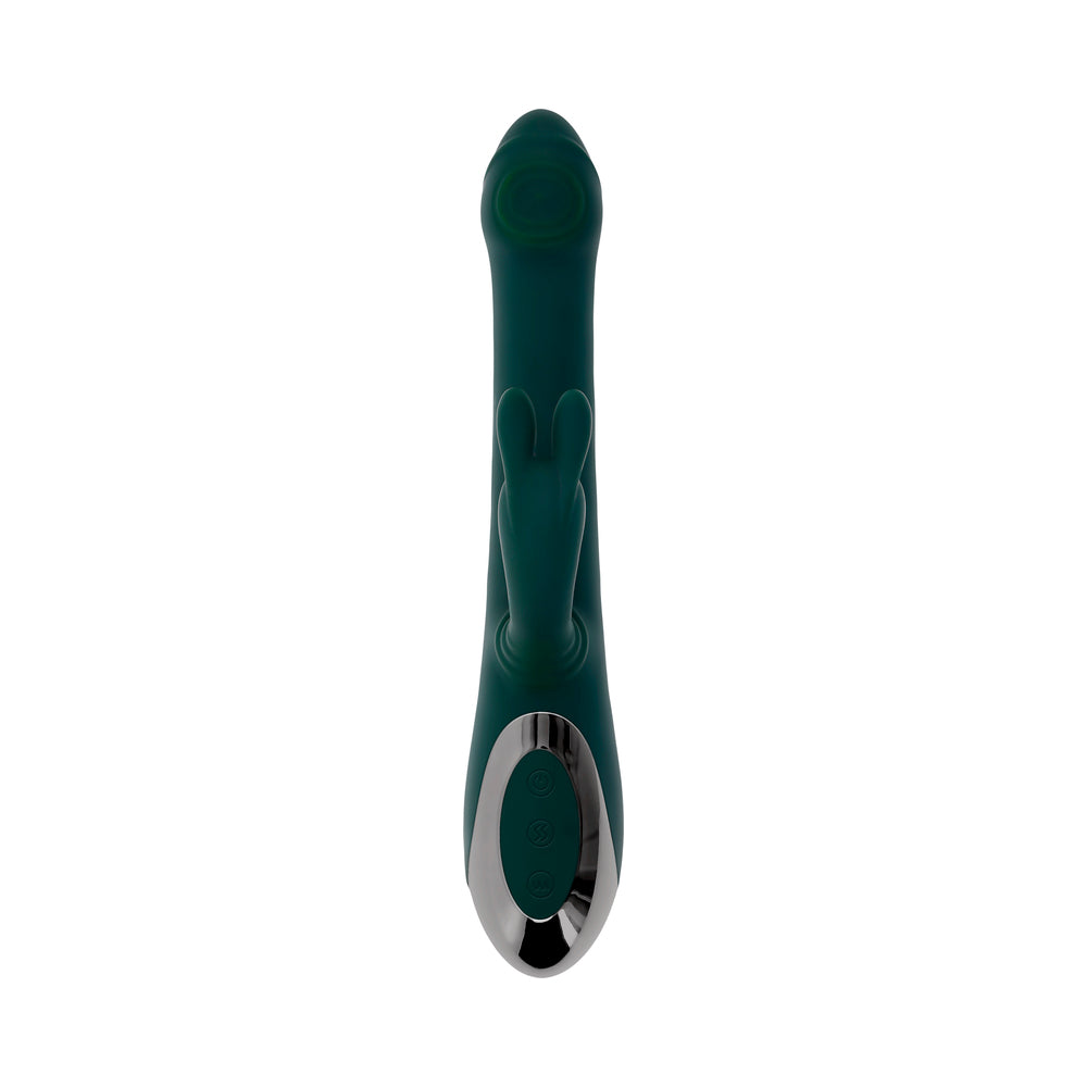 Evolved Rabbit Tap Tap Rechargeable Vibrating Dual Stimulator – Green