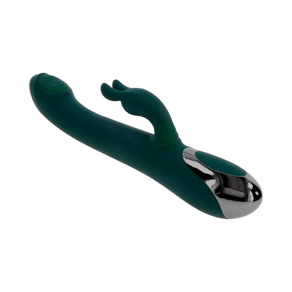 Evolved Rabbit Tap Tap Rechargeable Vibrating Dual Stimulator – Green