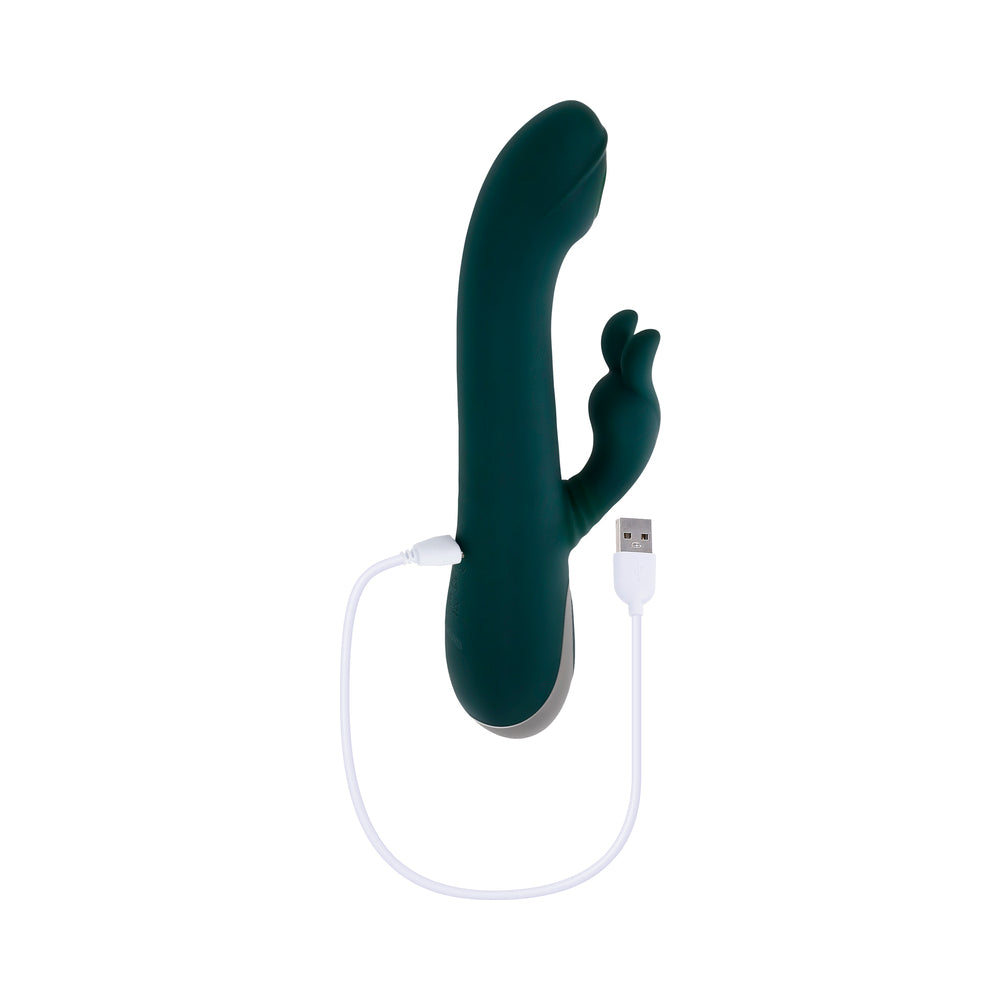 Evolved Rabbit Tap Tap Rechargeable Vibrating Dual Stimulator – Green