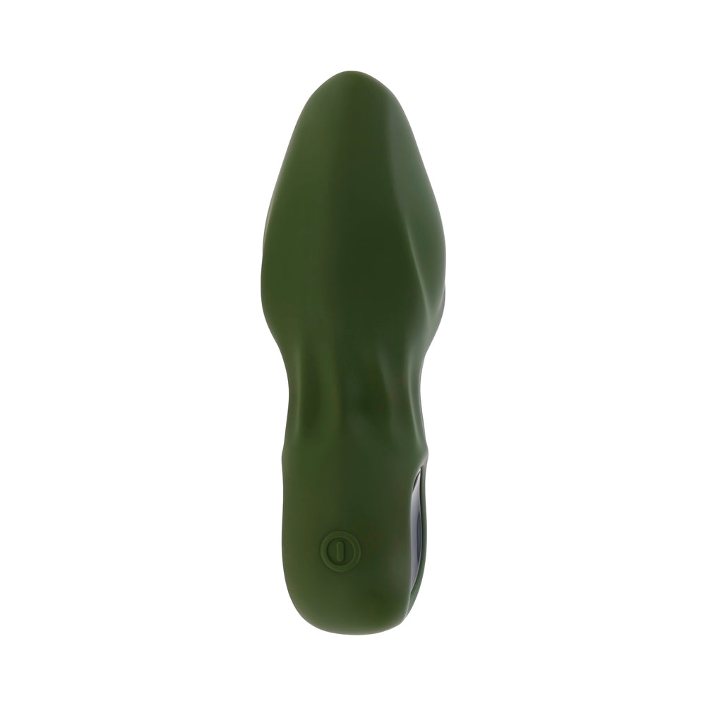 Gender X My Secret Garden Rechargeable Vibrating Anal Plug with Remote - Green