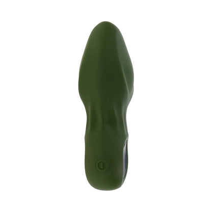 Gender X My Secret Garden Rechargeable Vibrating Anal Plug with Remote - Green