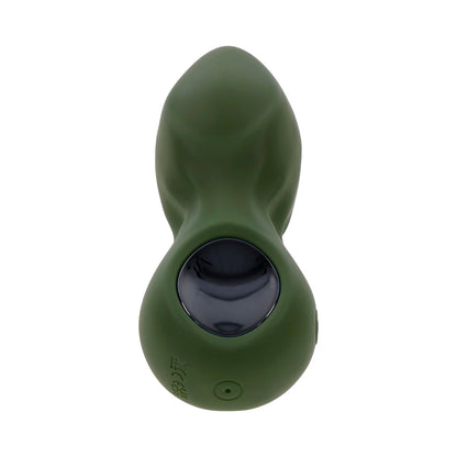 Gender X My Secret Garden Rechargeable Vibrating Anal Plug with Remote - Green