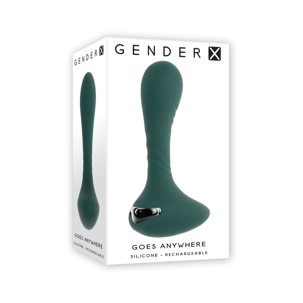 Gender X You Gotta Stick It Rechargeable Vibrating Anal Plug – Teal